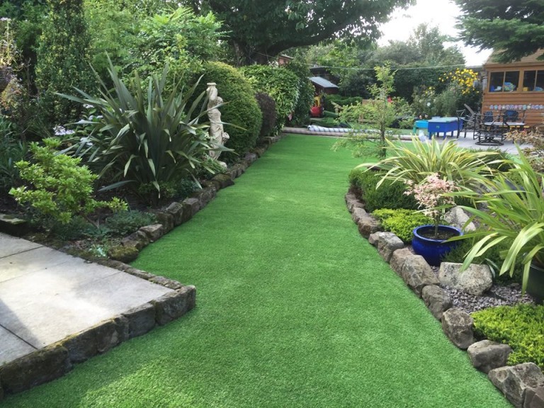 lawn turf in a garden Nottingham